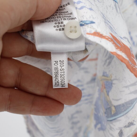 Tommy Bahama Hawaiian Shirt Mens XL surf board Short Sleeve Surfers Print camp - Picture 6 of 11